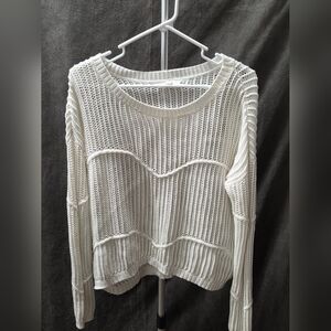 Women's White Knit Sweater